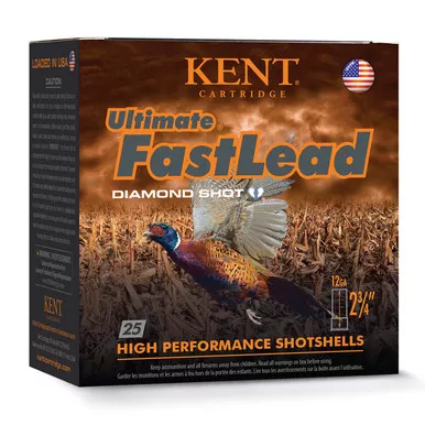 12 Gauge 2 3/4" 1 1/4oz 1345FPS Ultimate FastLead Upland Loads, Box of 25