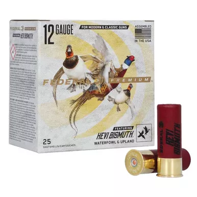 12 Gauge 2 3/4" 1 1/4oz 1350FPS Hevi-Bismuth Waterfowl Loads, Case of 250