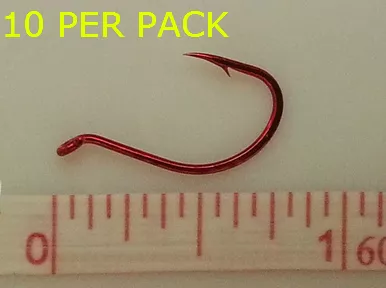 4-daiichi-wide-gap-bait-hook-2553-red #4 DAIICHI WIDE GAP BAIT HOOK #2553 RED