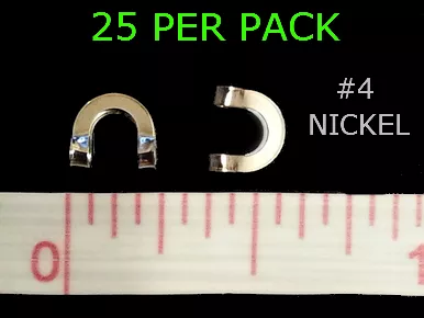#4 NICKLE folded CLEVISES 25/pk