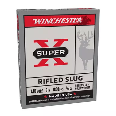 410-bore-3-1-4oz-1800fps-super-x-hollow-point-rifled-slugs-box-5 .410 Bore 3" 1/4oz 1800FPS Super-X Hollow Point Rifled Slugs, Box of 5