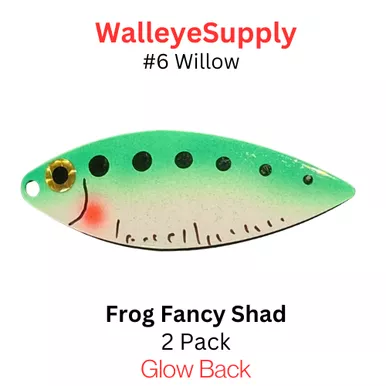 #6 WILLOWLEAF Frog Fancy Shad
