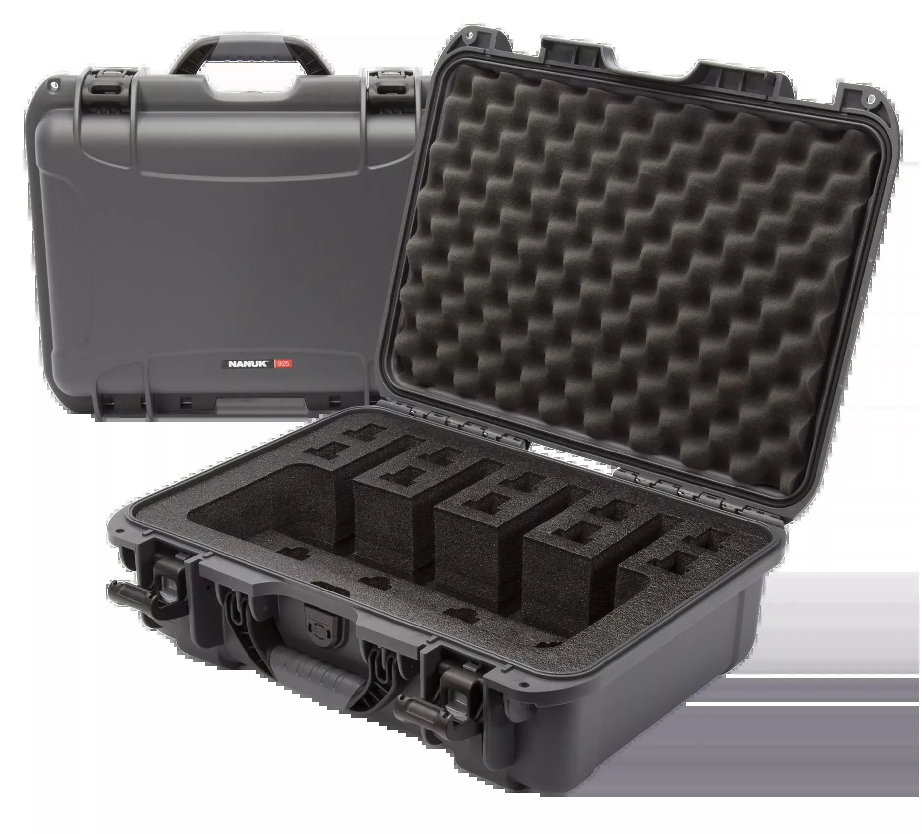 925-4-up-pistol-case-with-foam-graphite 925 4 Up Pistol Case with Foam - Graphite