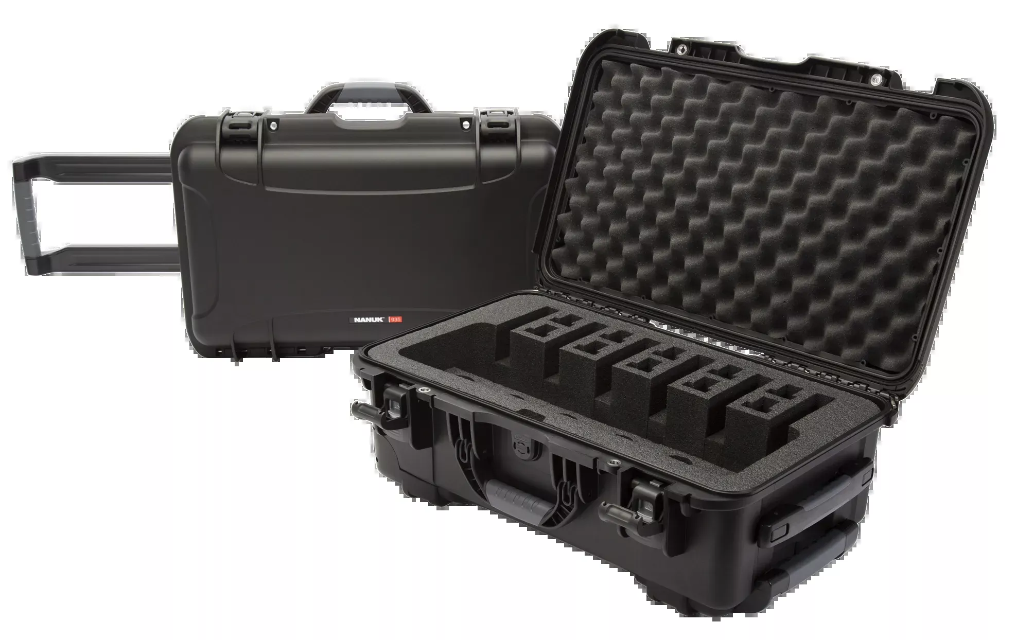 935-6-up-pistol-case-with-foam-black 935 6 Up Pistol Case with Foam - Black