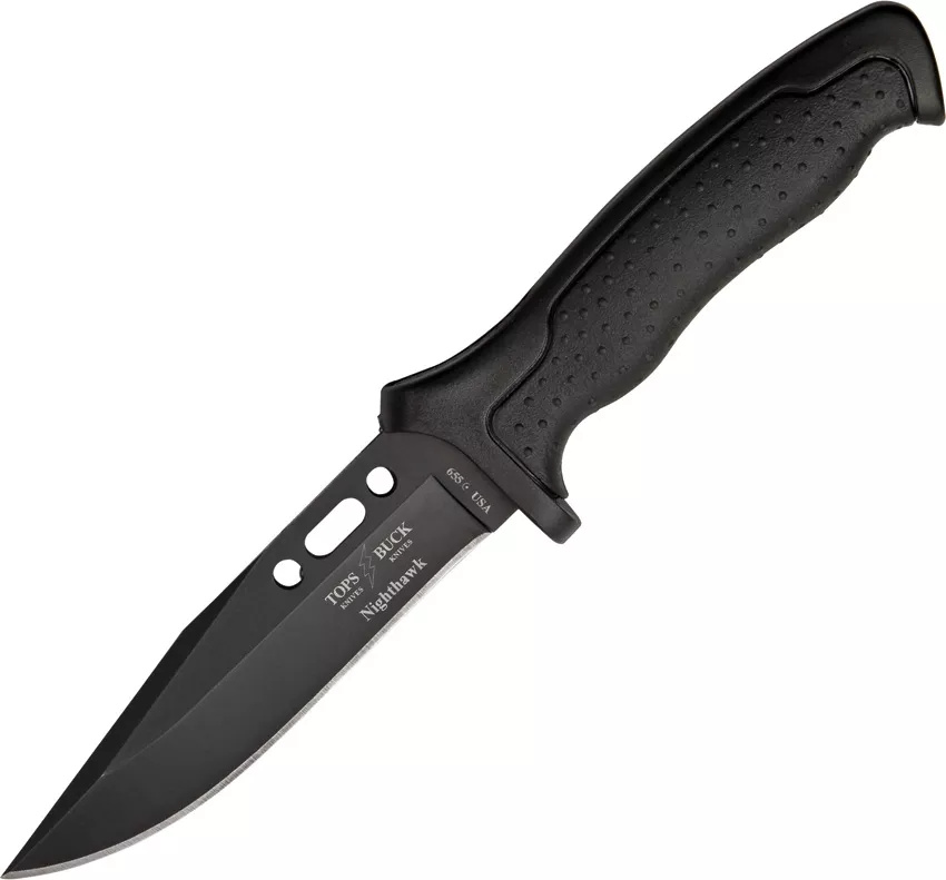 buck-knives-tops-short-nighthawk-fixed-blade-knife-655bkstp Buck Knives TOPS Short Nighthawk Fixed Blade Knife 655BKSTP