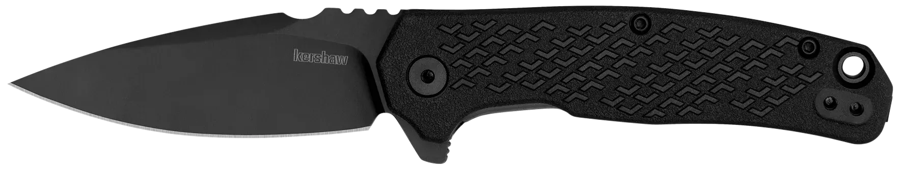 Conduit 2.90" Folding Spear Point Plain Blade Knife - Black Oxide