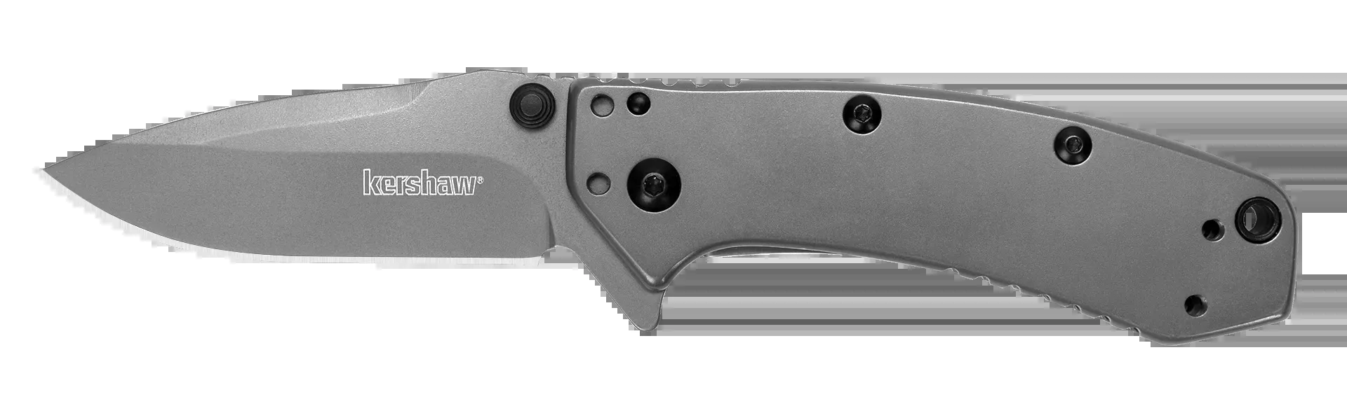 Cryo 2.75" Folding Drop Point Plain Blade Knife - Gray