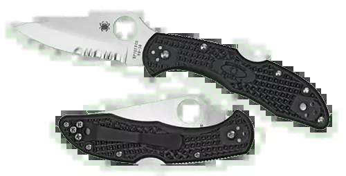 Delica 4 2.88" Drop Point Serrated Folding Knife