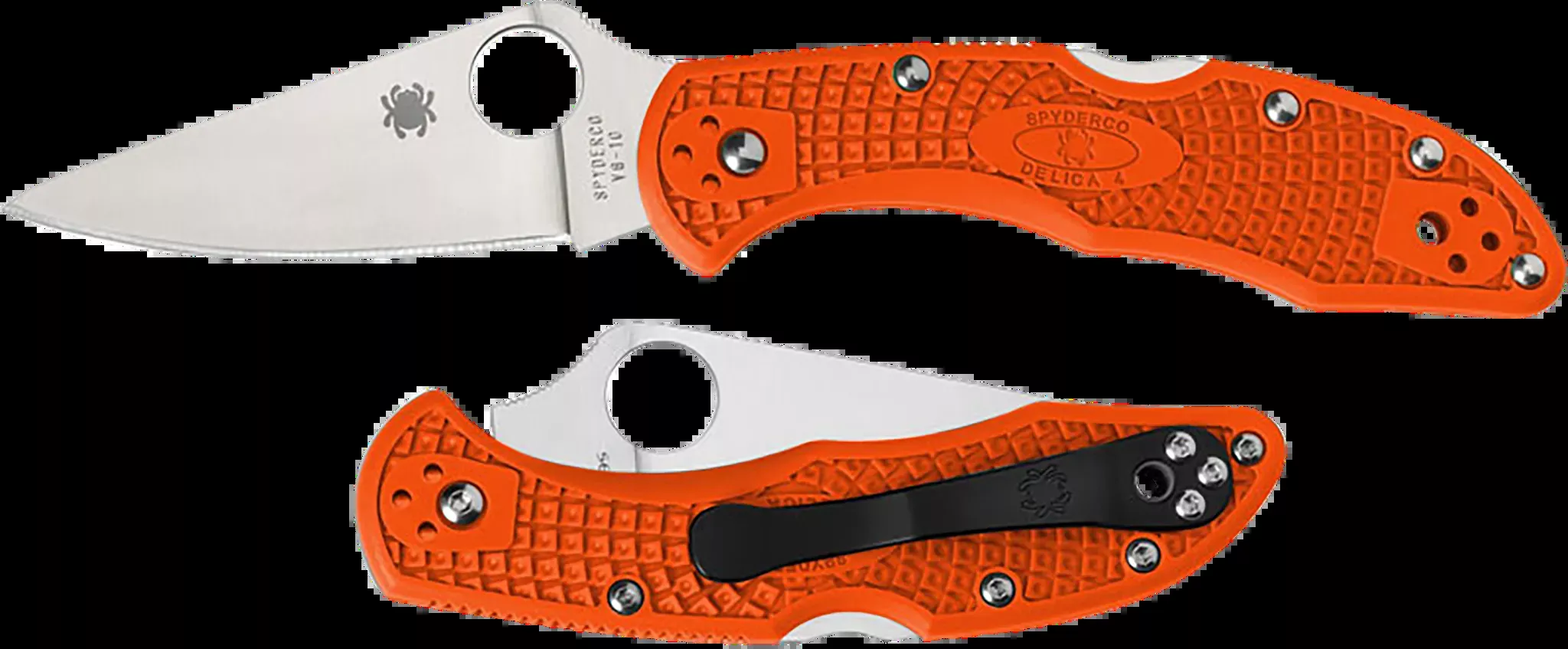 Delica 4 Lightweight 2.88" Drop Point Plain Blade Folding Knife - Oran
