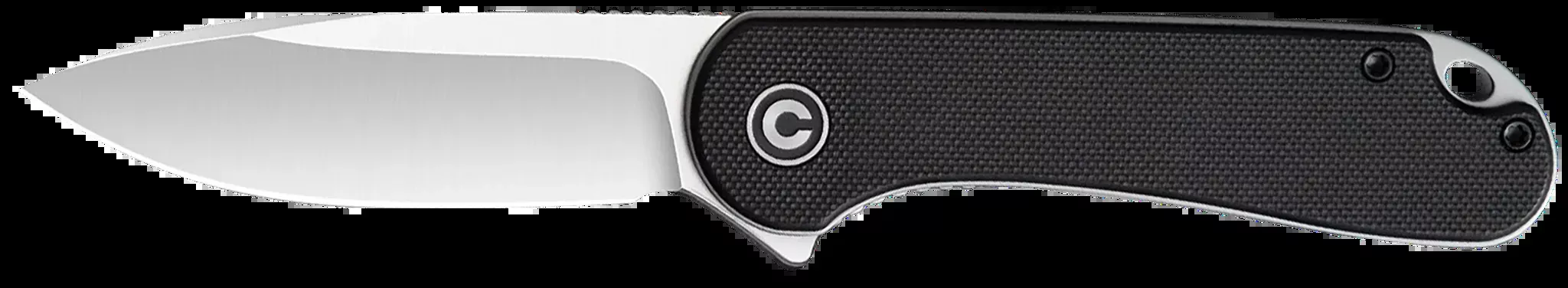 Elementum 2.96" Folding Plain Knife - Black