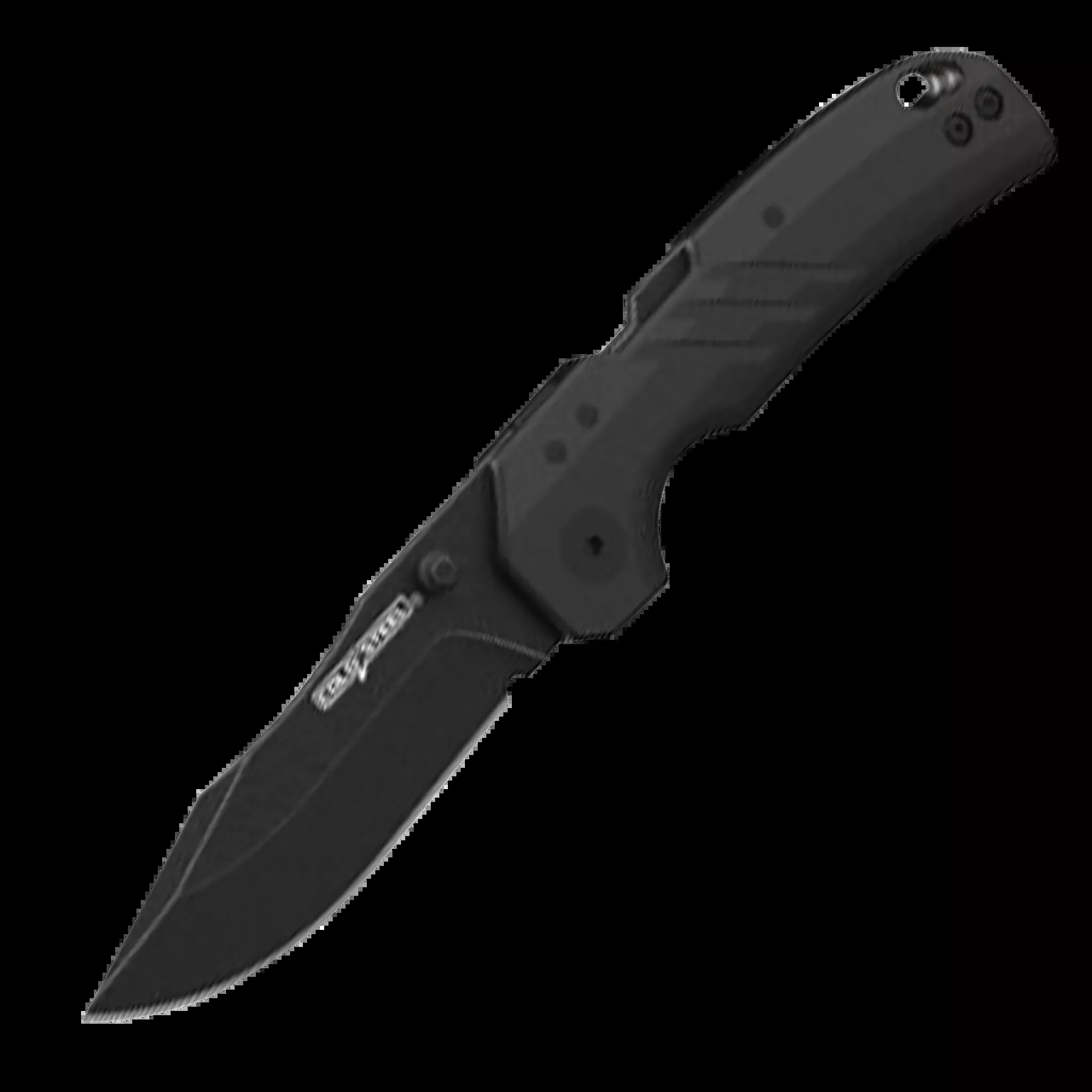 Engage 3" Folding Clip Point Plain Knife - Black