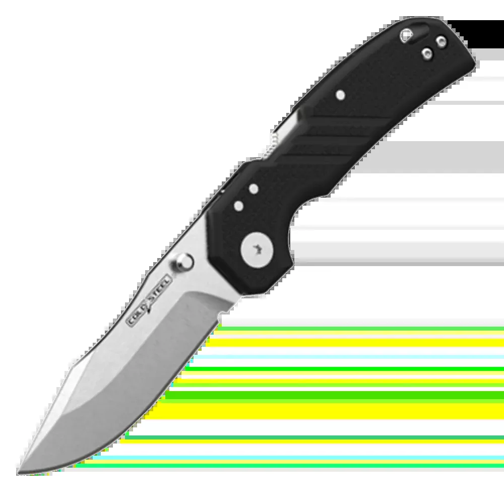 Engage 3" Folding Clip Point Plain Knife - SS/Black