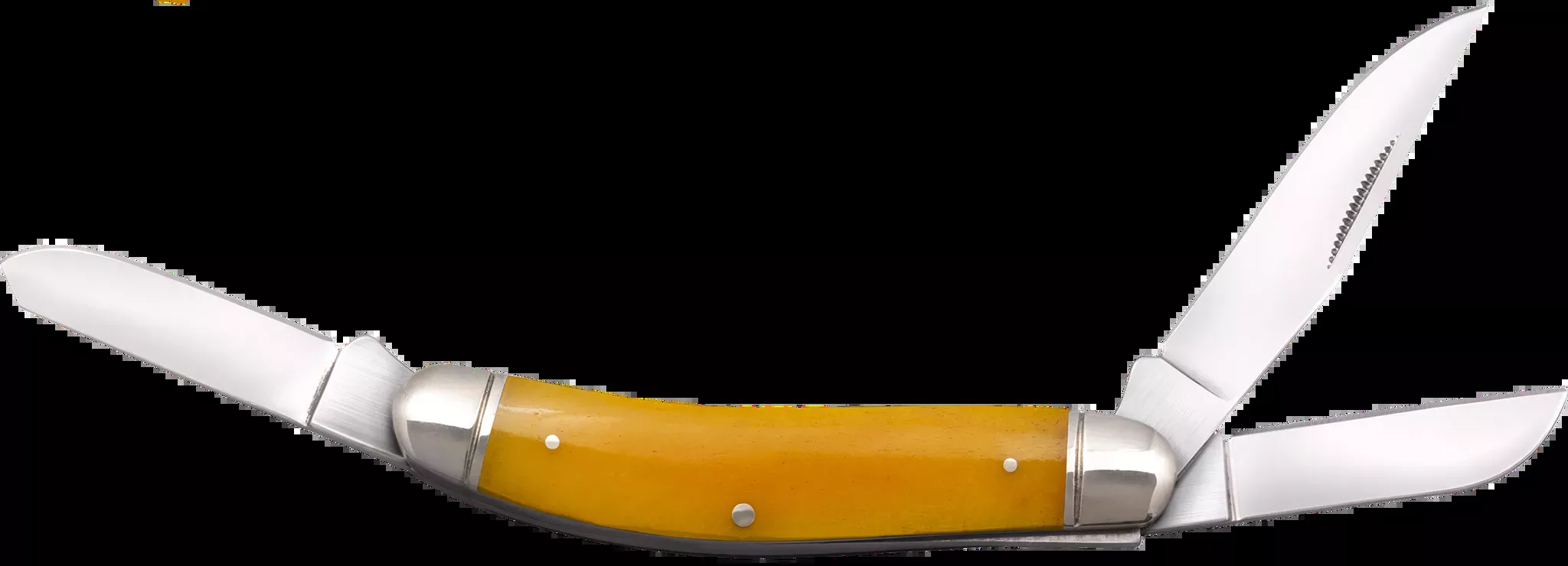 gentleman-s-stockman-2-2-10-2-50-3-blade-folding-knife-yellow Gentleman's Stockman 2"/2.10"/2.50" 3 Blade Folding Knife - Yellow