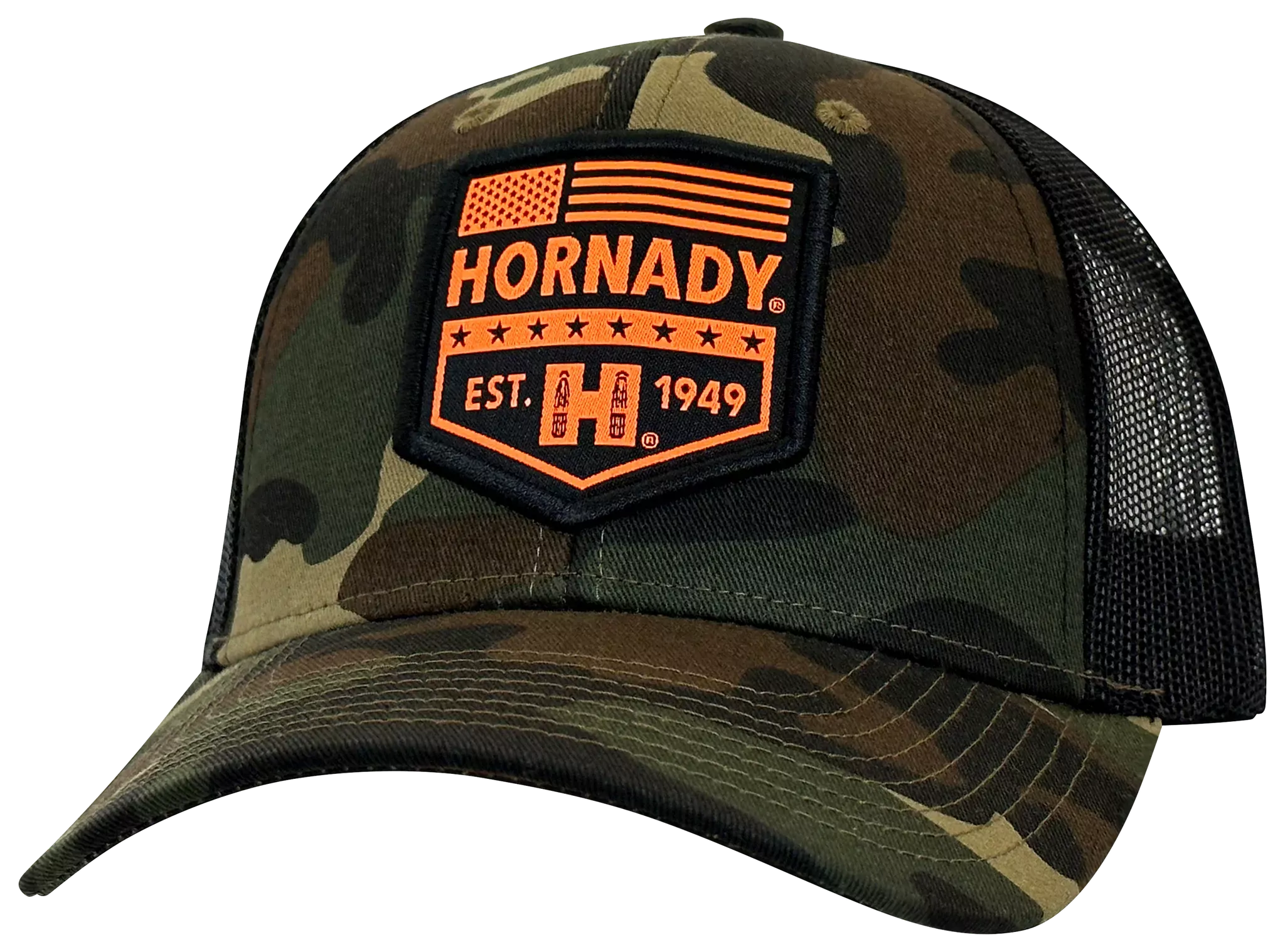 Hornady Camo Orange Patch Cap