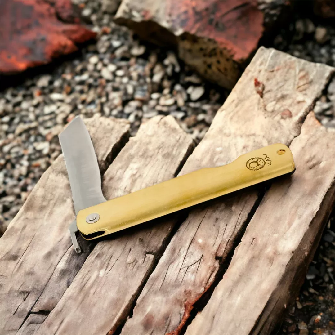 kam-knife-higo-traditional-carbon-steel-brass-handle-pocket-kn Kam Knife – HIGO - Traditional Carbon Steel - Brass Handle - Pocket Kn