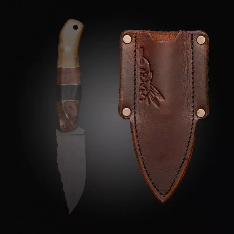 leather-sheath-crow-jr-cav-jr-disaster-jr-fits-6-8overall-length-3-4-blade (Leather sheath) For Crow jr, Cav jr, Disaster jr, fits 6-8overall length, 3-4 blade