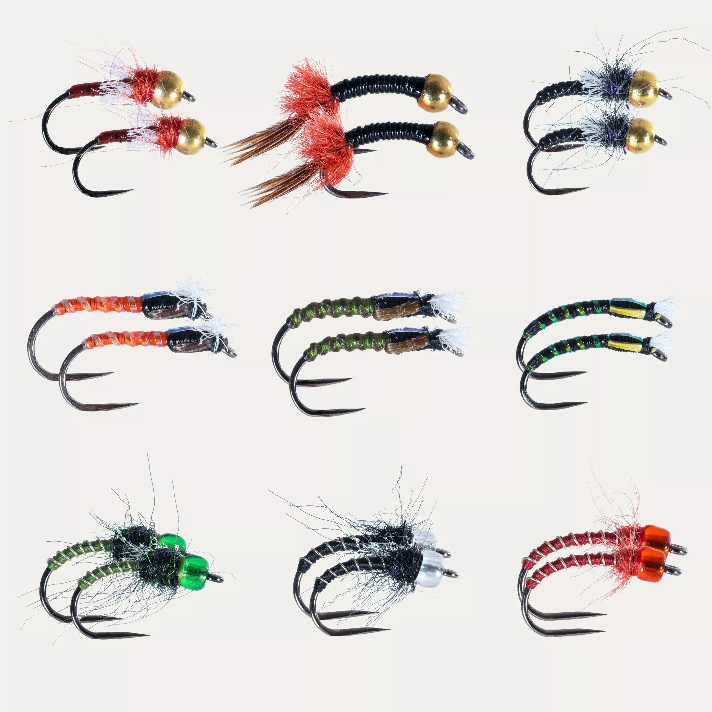 Midge Subsurface BugCycle Fly Assortment - 18pk, Barbless, Ahrex