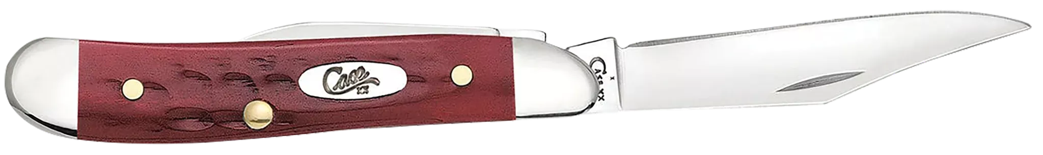 peanut-2-10-1-53-clip-point-pen-plain-folding-knife-red-bone Peanut 2.10"/1.53" Clip Point/Pen Plain Folding Knife - Red Bone