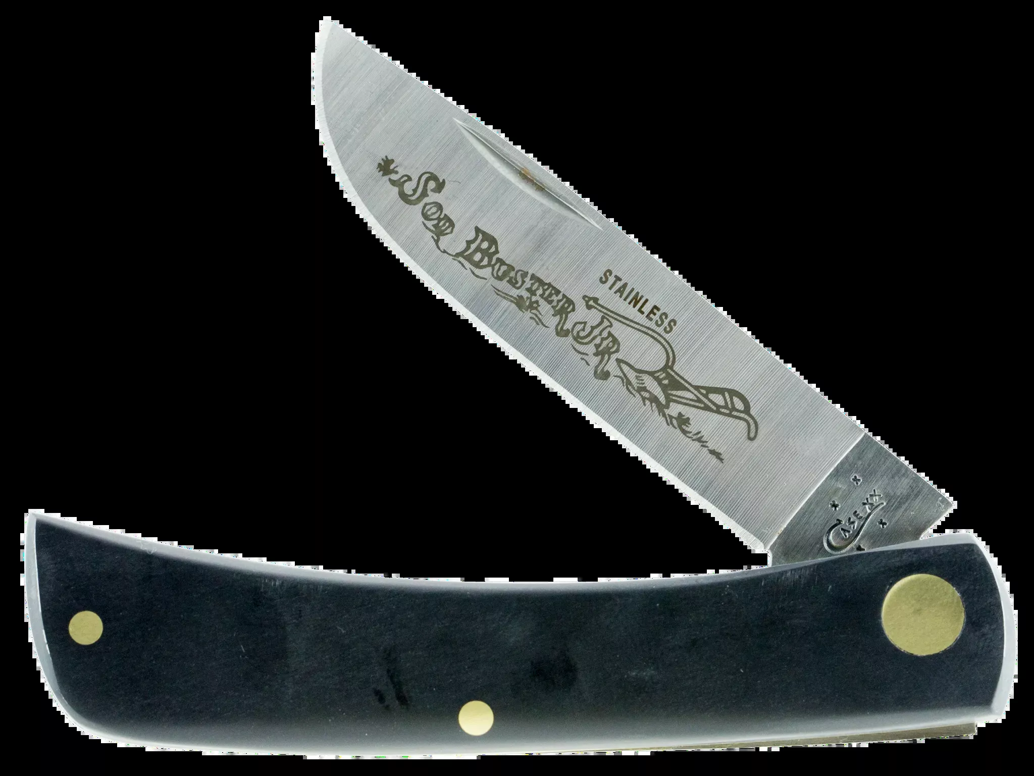 sod-buster-jr-2-80-skinner-plain-folding-knife-black Sod Buster Jr. 2.80" Skinner Plain Folding Knife - Black