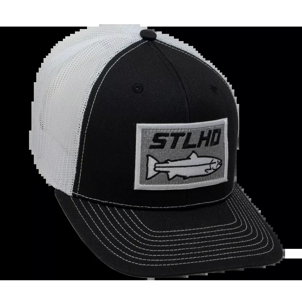 STLHD Winter Ice Black/White Trucker Snapback Hat