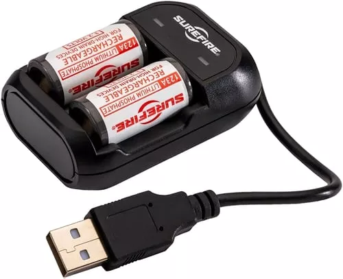 surefire-sflfp123-kit-rechargeable-batteries-with-charger-2-ct Surefire SFLFP123 Kit Rechargeable Batteries with Charger 2/ct