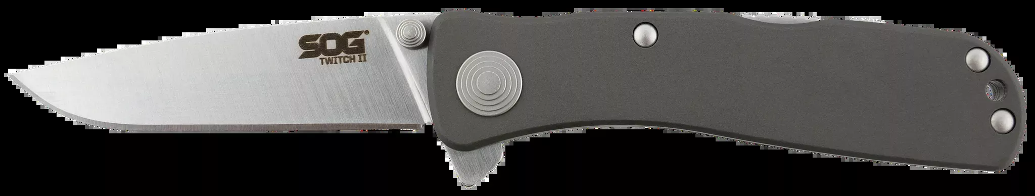 Twitch II 2.65" Drop Point Folding Knife - Gray