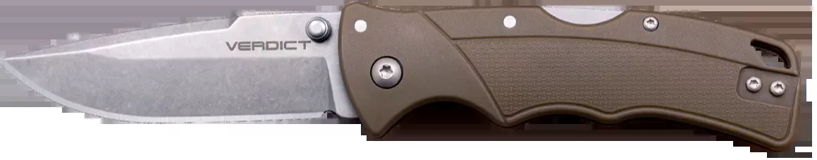Verdict EDC 3" Tanto Plain Folding Knife - FDE