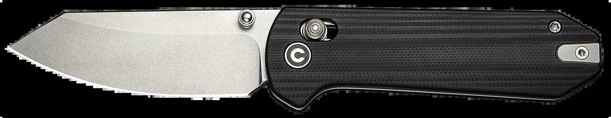 Yonder 2.88" Folding Spey Point Plain Knife - Black