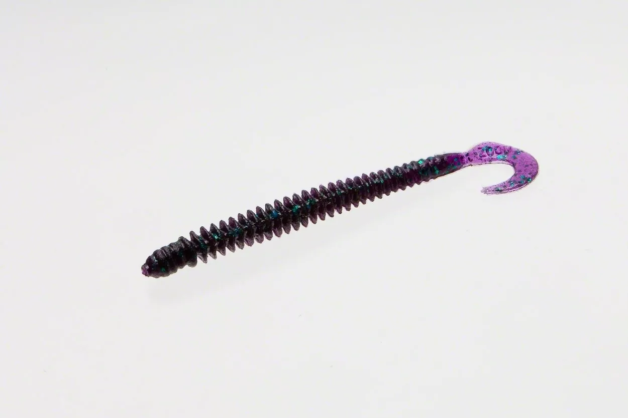 zoom-017005-dead-ringer-finesse-worm-4-20pk-junebug Zoom 017005 Dead Ringer Finesse Worm, 4", 20Pk, Junebug